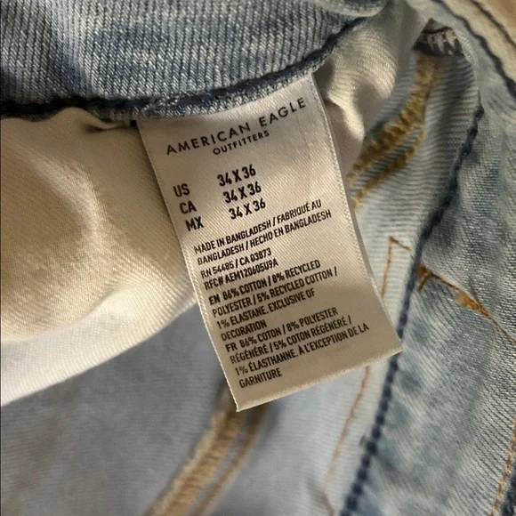 American Eagle Light Blue Airflex Jeans - Picture 4 of 5